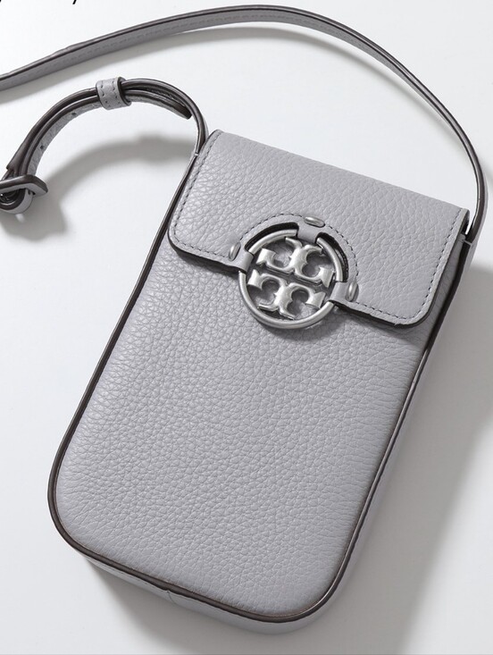 Tory Burch Handbags - Tory Burch Pebbled Mini Crossbody in Gray